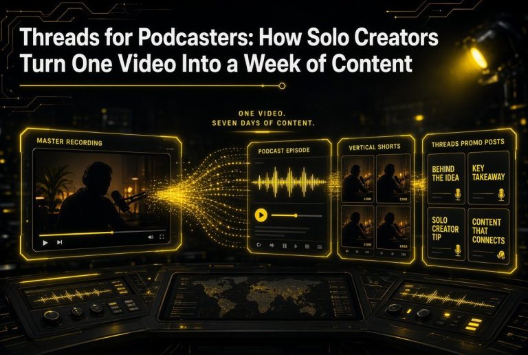 Threads for Podcasters: How Solo Creators Turn One Video Into a Week of Content