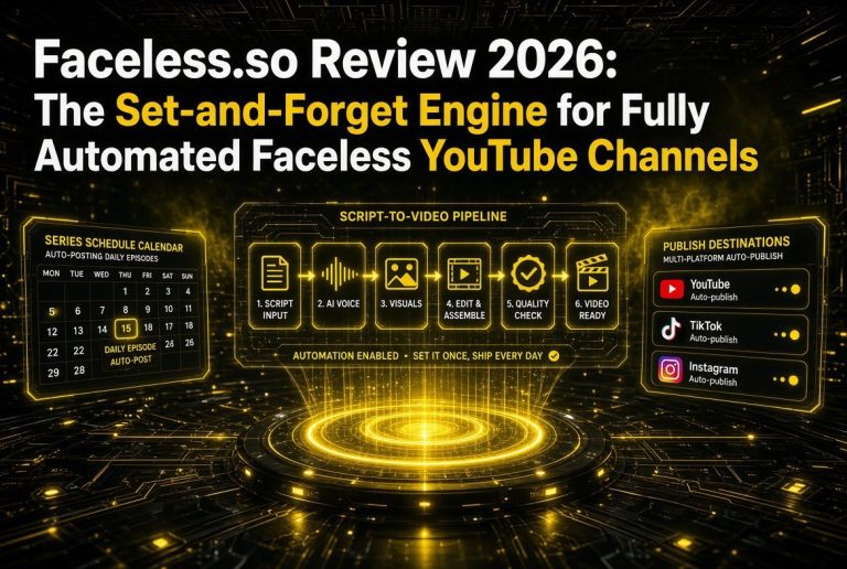 Faceless.so Review 2026: The Set-and-Forget Engine for Fully Automated Faceless YouTube Channels