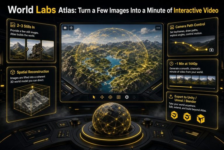 World Labs Atlas: Turn a Few Images Into a Minute of Interactive Video