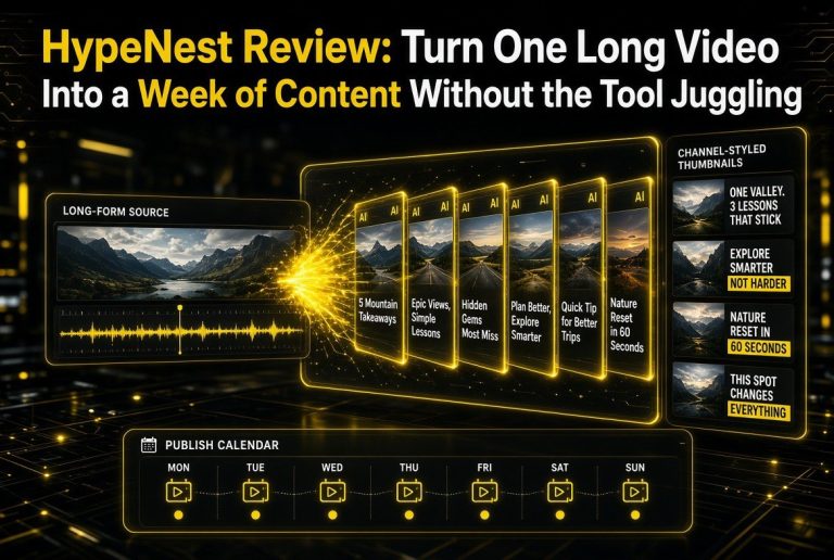 HypeNest Review: Turn One Long Video Into a Week of Content Without the Tool Juggling