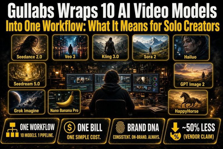 Gullabs Wraps 10 AI Video Models Into One Workflow: What It Means for Solo Creators