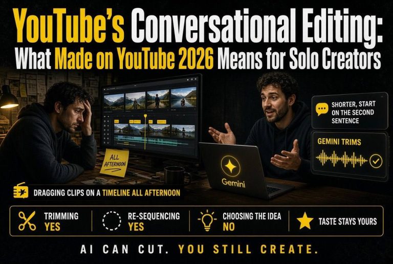 YouTube’s Conversational Editing: What Made on YouTube 2026 Means for Solo Creators