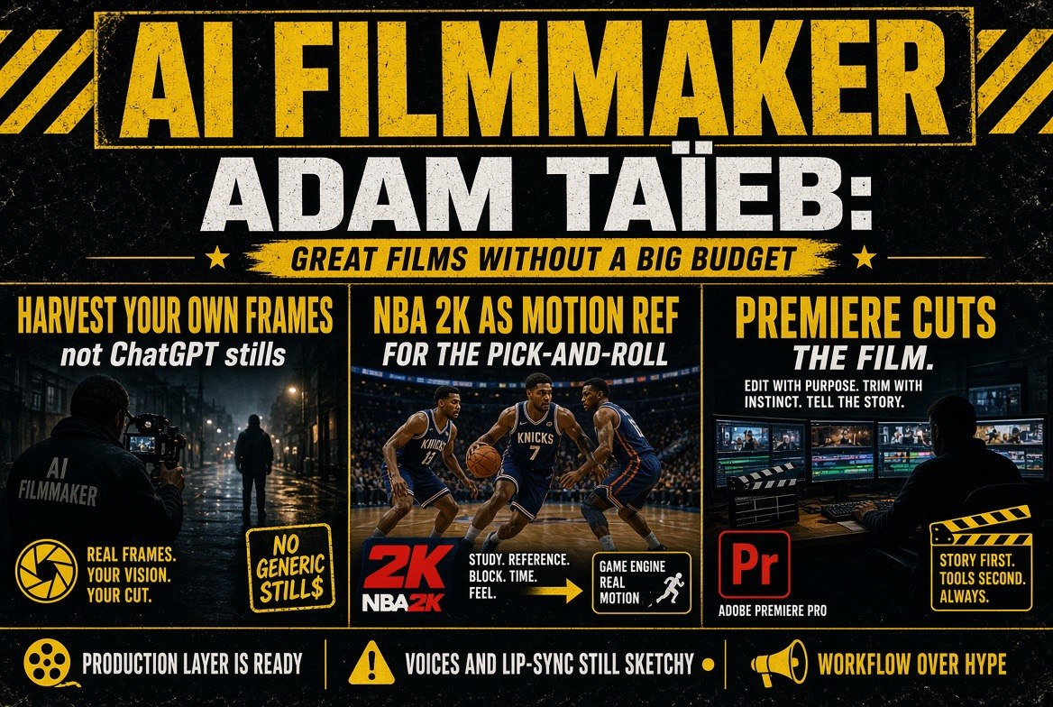 AI Filmmaker Adam Taieb - Great Films Without a Big Budget