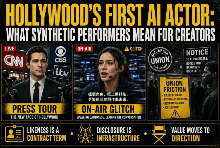 Hollywood’s First AI Actor: What Synthetic Performers Mean for Creators