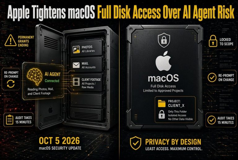Apple Tightens macOS Full Disk Access Over AI Agent Risk