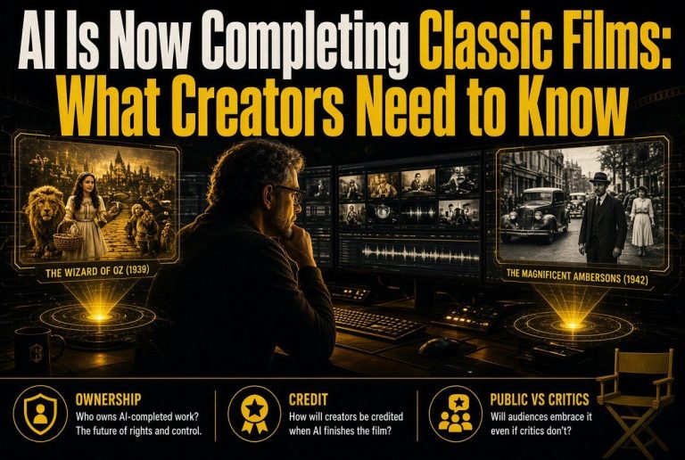 AI Is Now Completing Classic Films: What Creators Need to Know